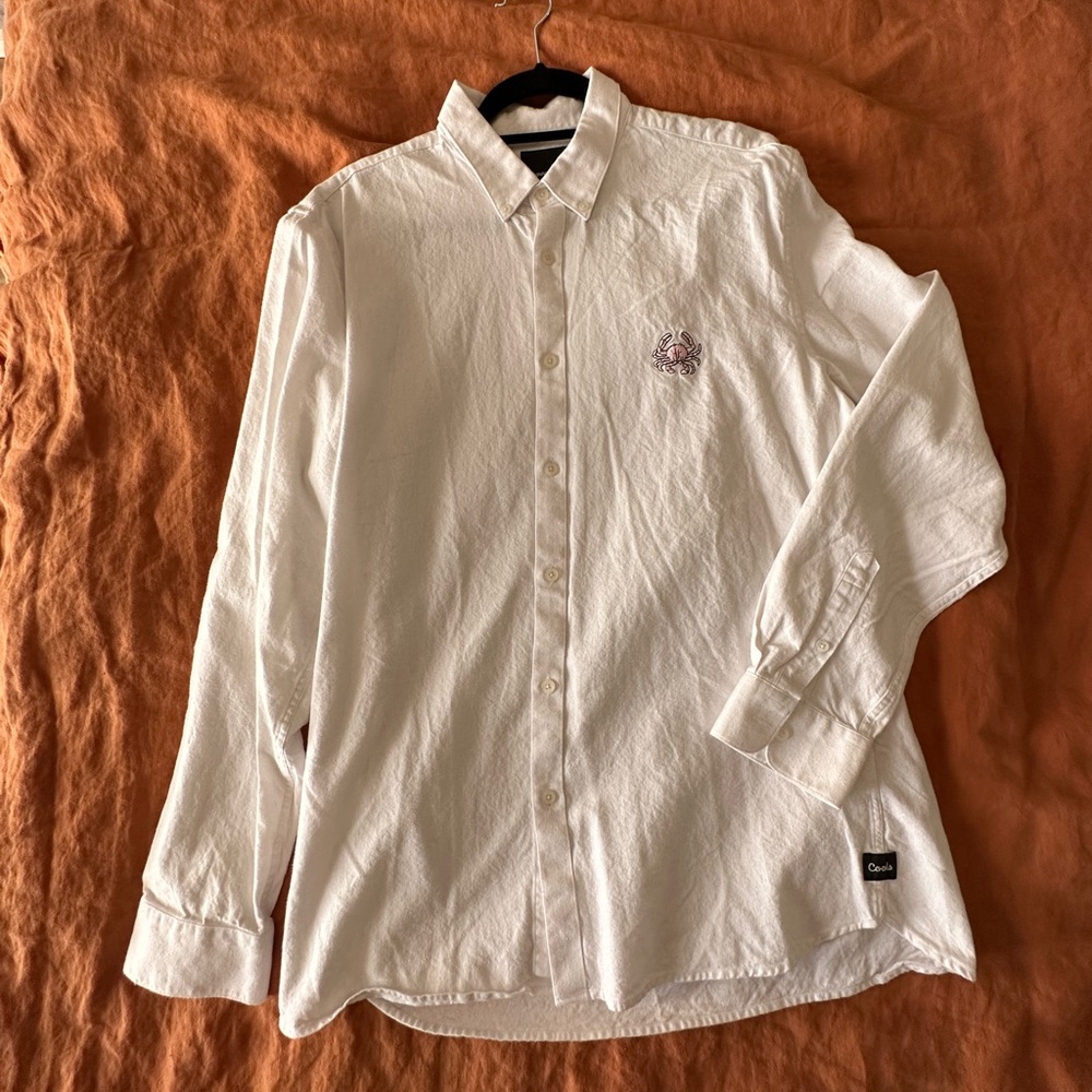 Barney Cools Crab Long Sleeve Button-Up